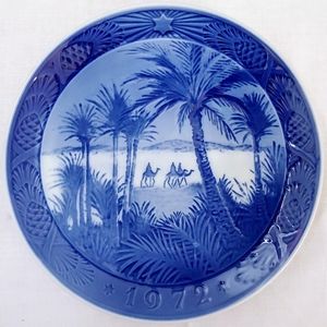 1972 Royal Copenhagen Plate - "In the Desert"
